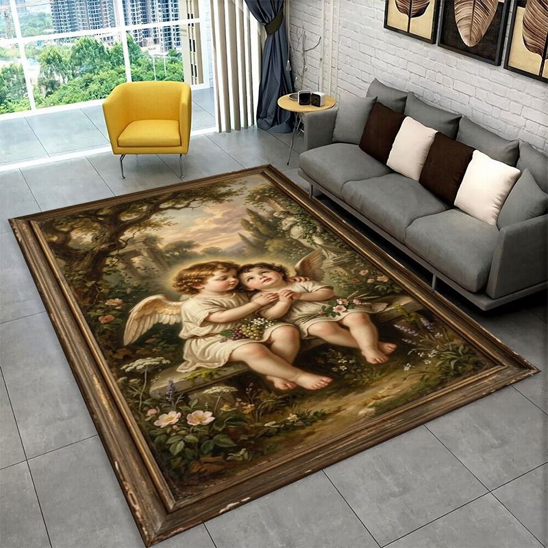 Outdoor Camping Mats Large - Belot Angel Cute Cupid Cartoon Large
