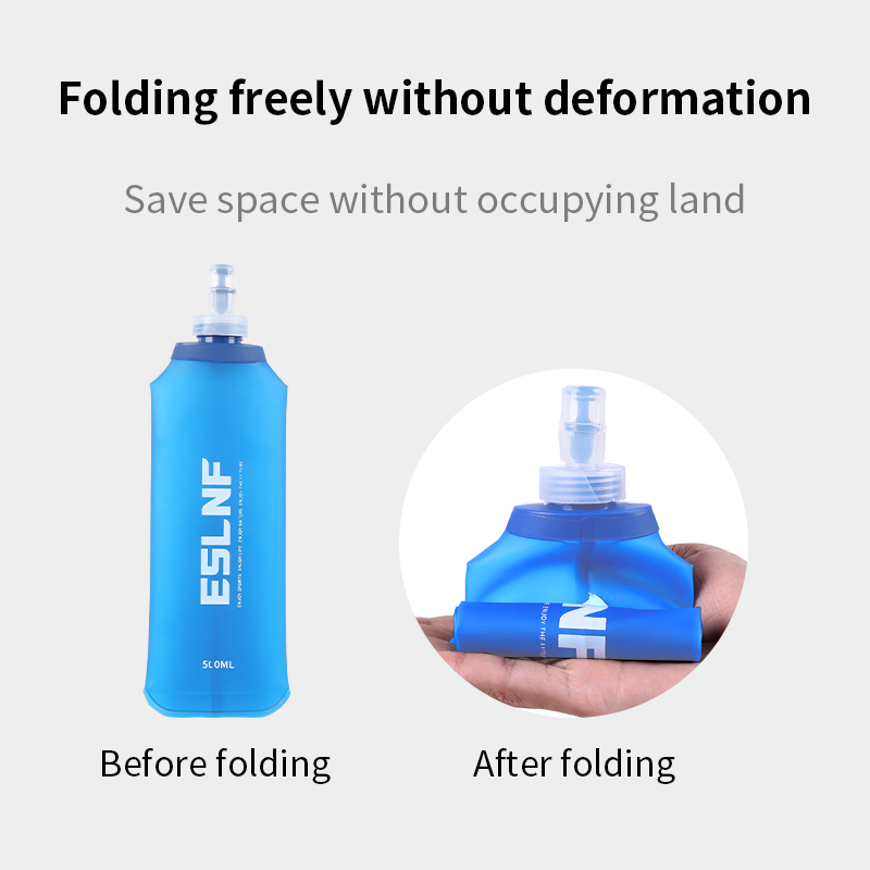 Outdoor Camping Water Tank - 500ml Collapsible Water Bottle Soft Flask