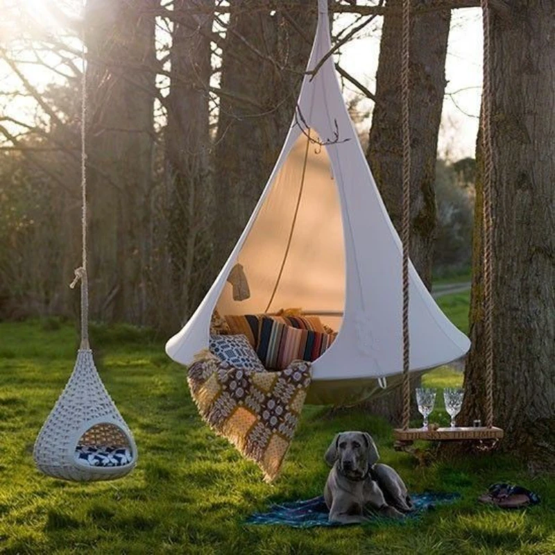 Outdoor Camping Hammock Chair - Children Swing Outdoor Garden Camp Hammock