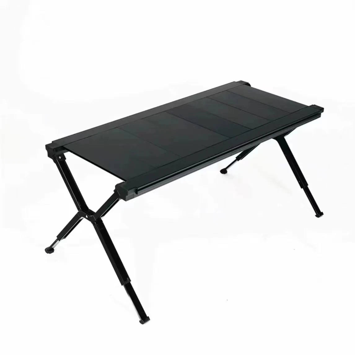Outdoor Camping Kitchen Setup - Portable Aluminum Alloy Folding Roll-up Outdoor