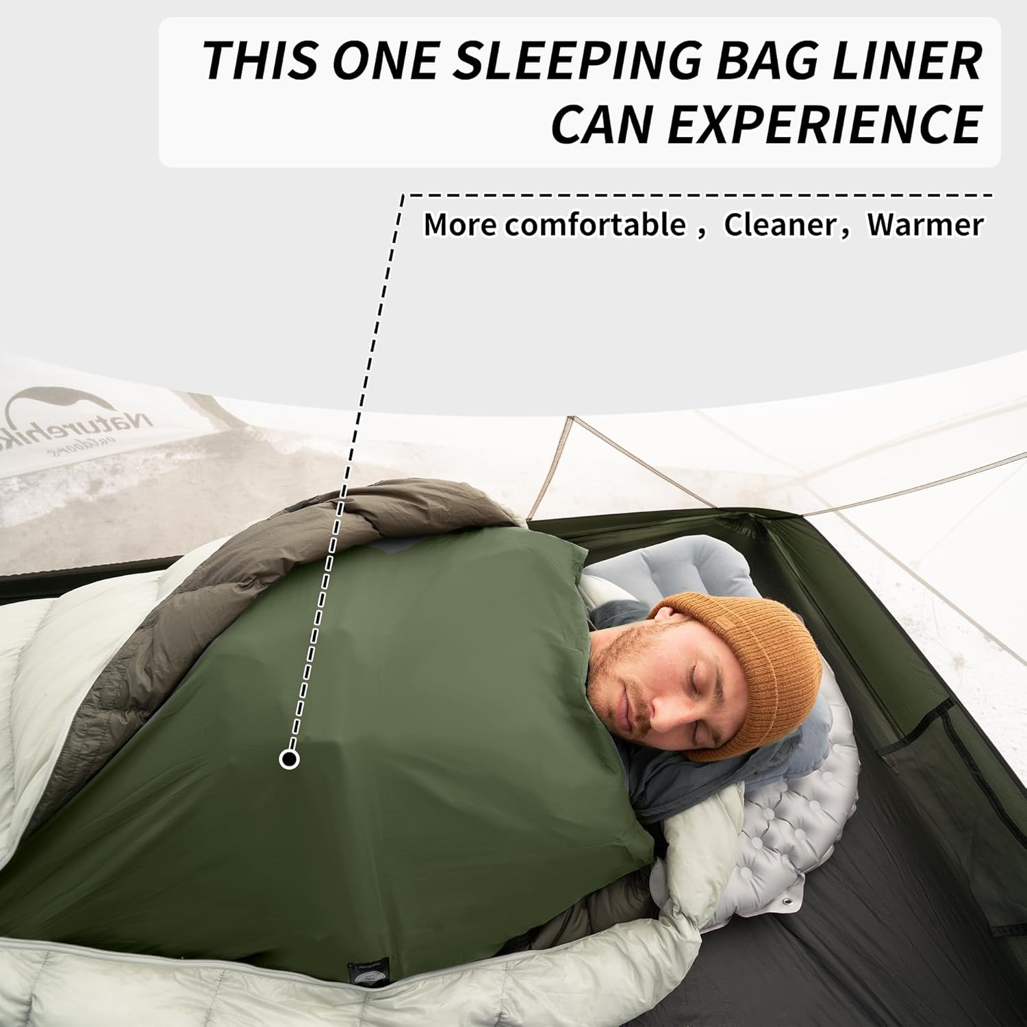 Naturehike Sleeping Bag Liner  - Outdoor Camping Sleeping Bag ulasan dan harga