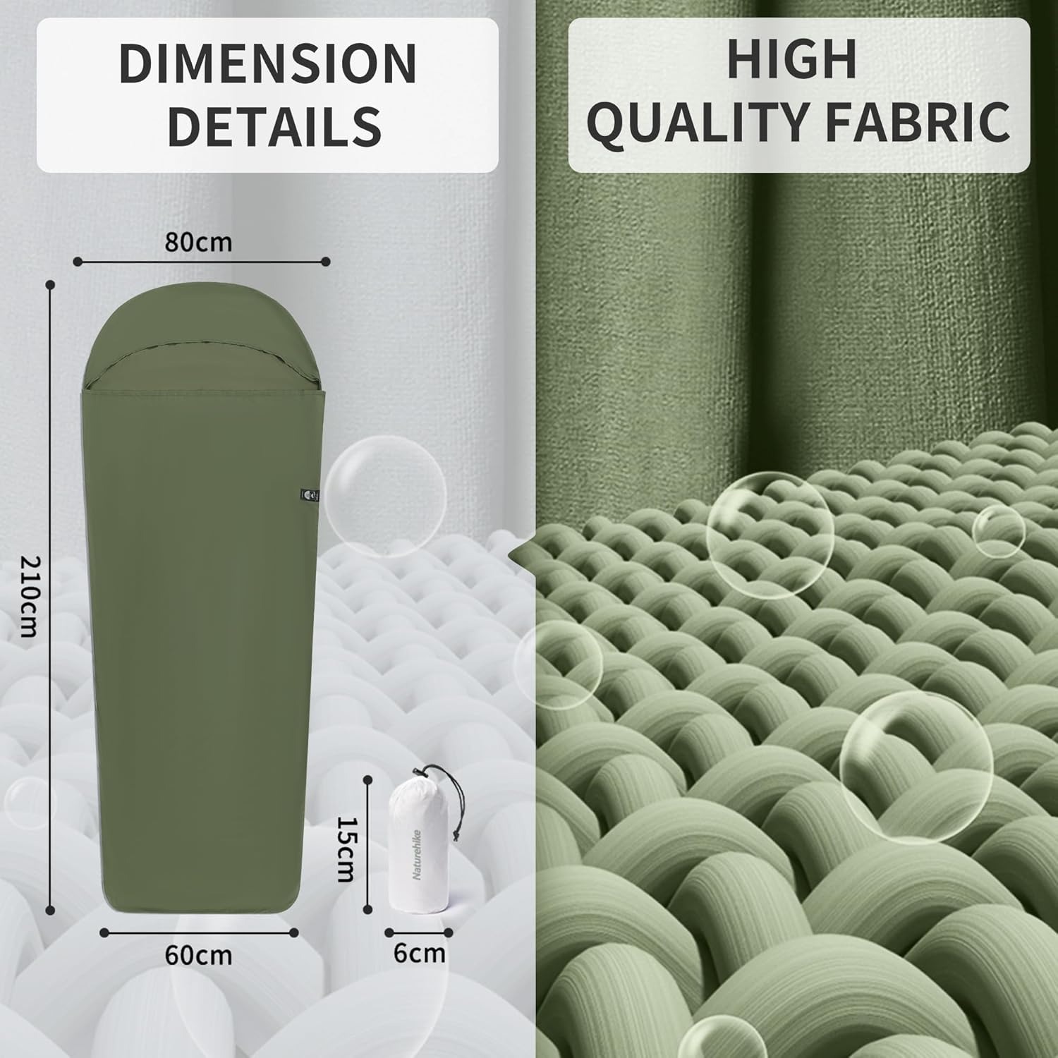 Naturehike Sleeping Bag Liner  - Outdoor Camping Sleeping Bag ulasan dan harga