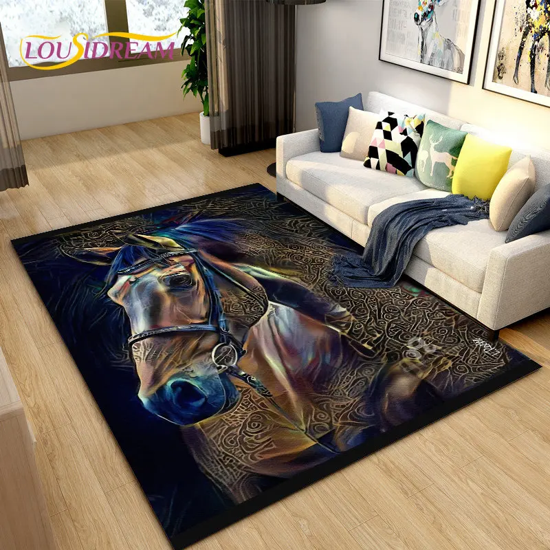 3D Light Luxury Modern Horse A - Outdoor Camping Mats Large ulasan dan harga
