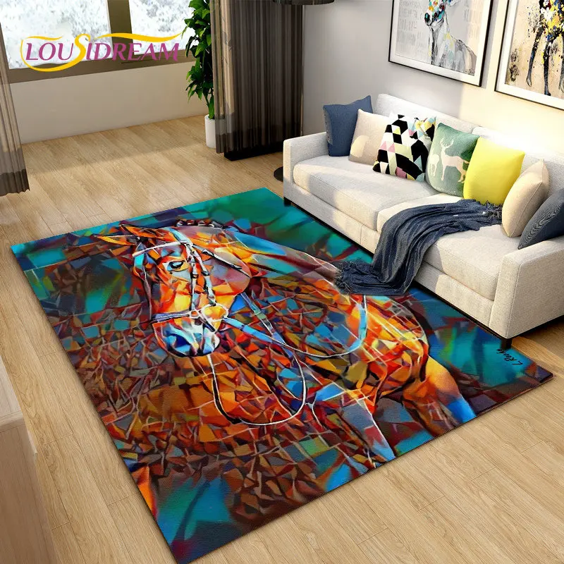 3D Light Luxury Modern Horse A - Outdoor Camping Mats Large ulasan dan harga