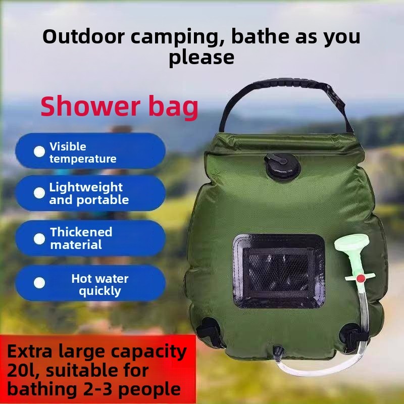 Folding shower camping portabl - Outdoor Camping Hot Water Shower ulasan dan harga