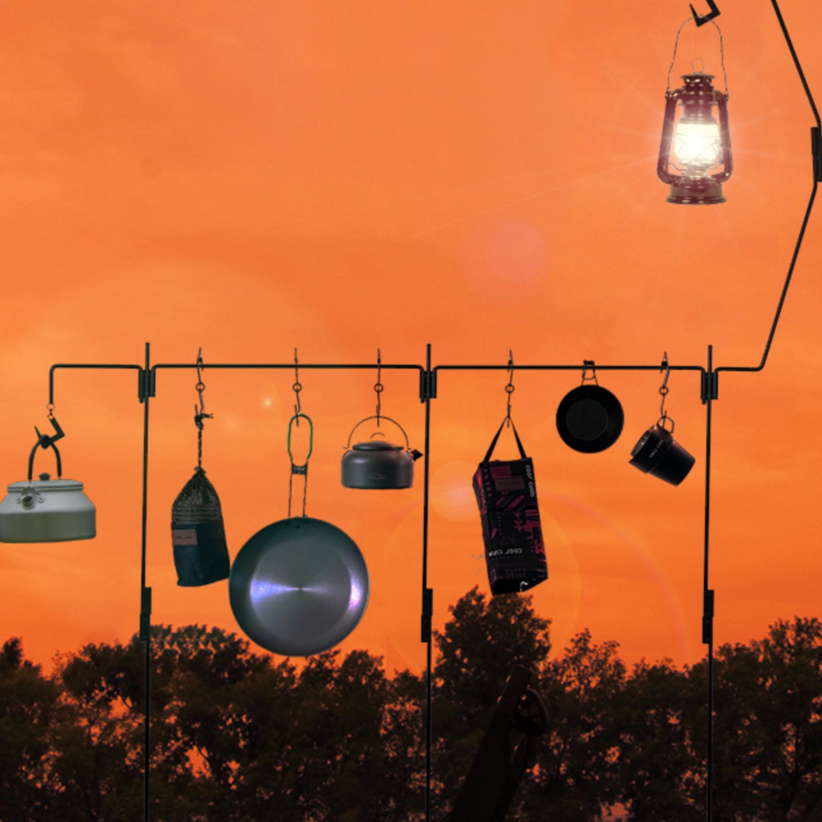 Camping Lantern Stand Detachab - Outdoor Camping Kitchen ulasan dan harga