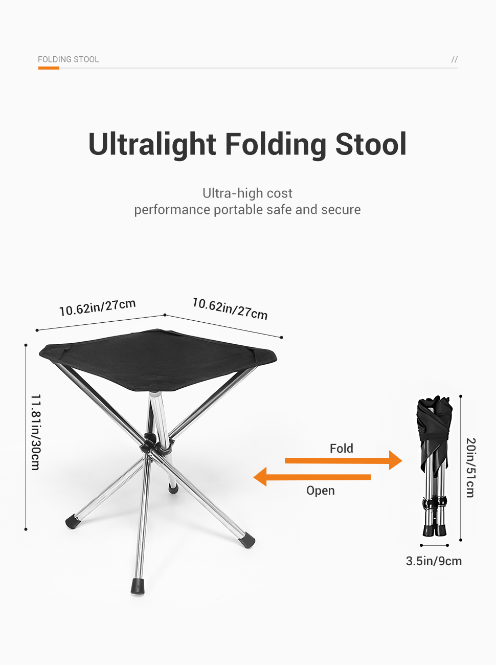 WESTTUNE Portable Folding Stoo - Outdoor Camping Hammock Chair ulasan dan harga