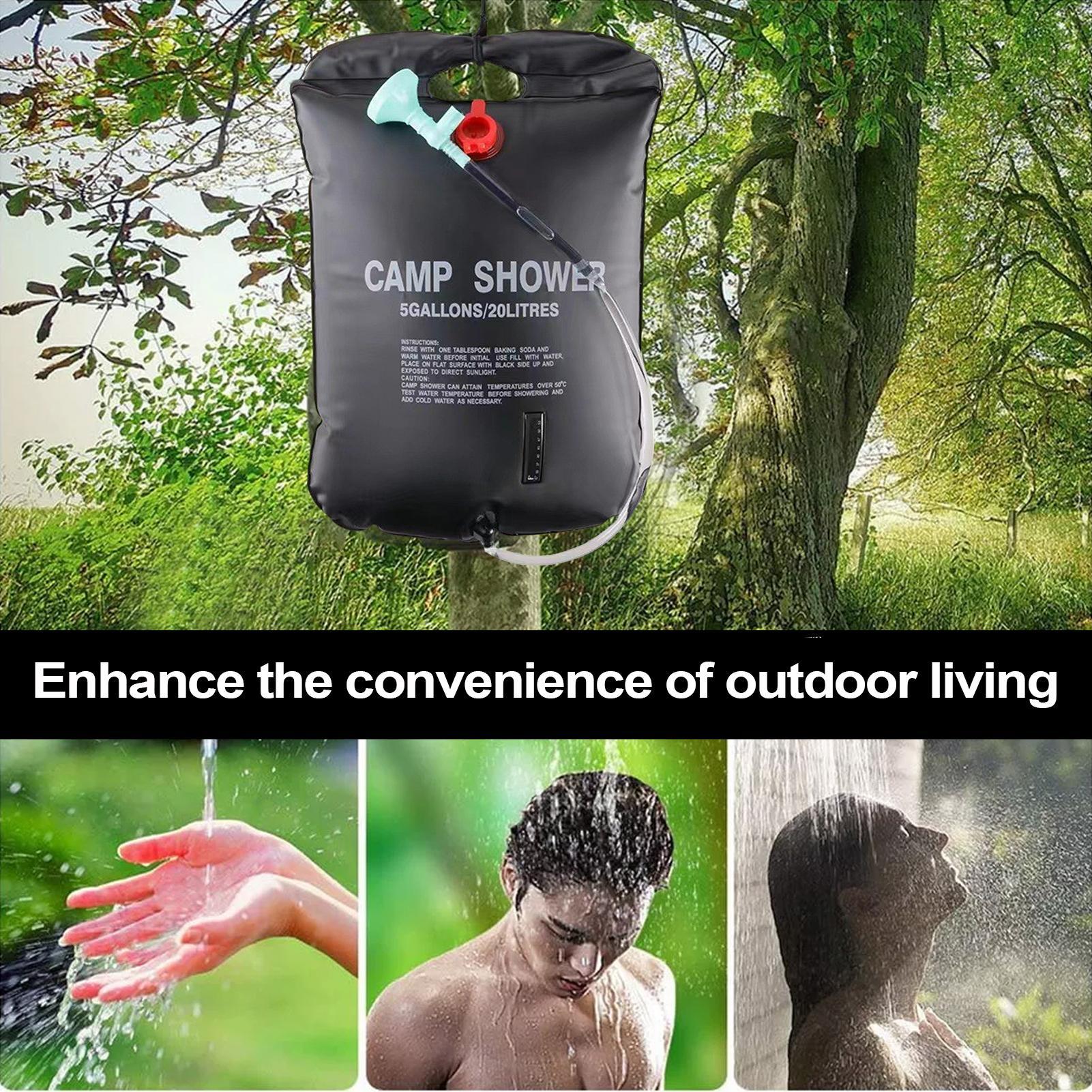 Outdoor Shower Bag Camping Wat - Outdoor Camping Hot Water Shower ulasan dan harga