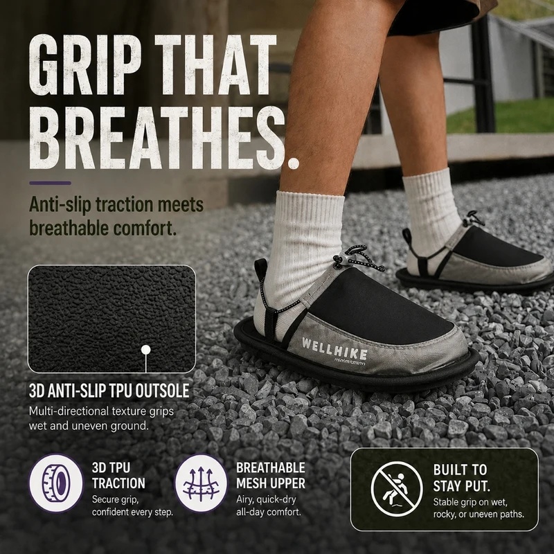 Quick Dry Camping Slippers Wad - Outdoor Camping Items ulasan dan harga