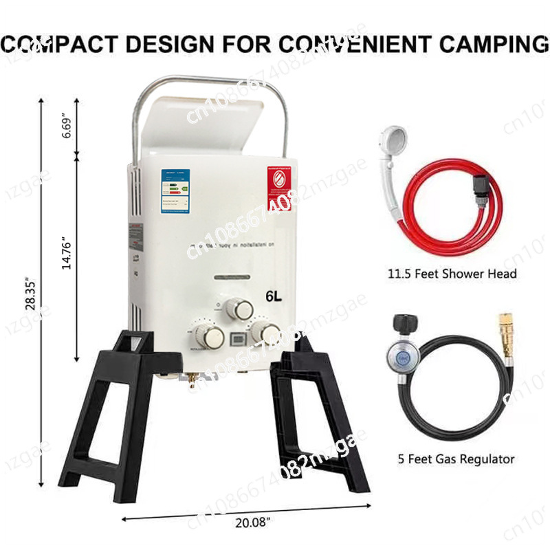 New Tankless Water Heater Outd - Outdoor Camping Hot Water Shower ulasan dan harga