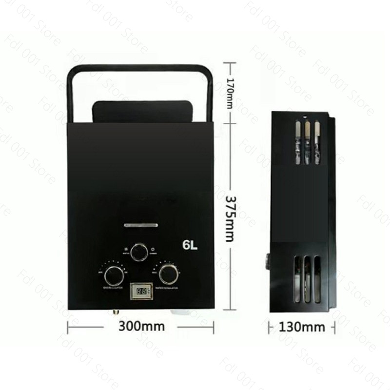 6L Portable Tankless Gas Water - Outdoor Camping Hot Water Shower ulasan dan harga