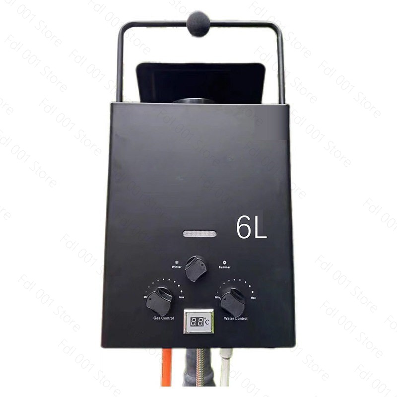 6L Portable Tankless Gas Water - Outdoor Camping Hot Water Shower ulasan dan harga