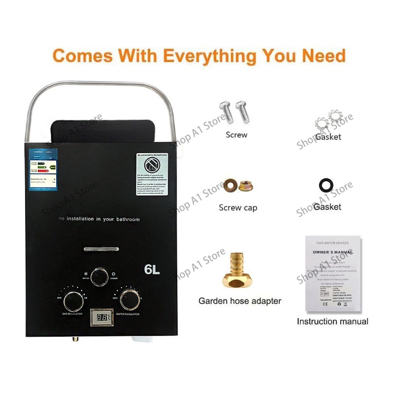 Water Heater 6L Outdoor Campin - Outdoor Camping Hot Water Shower ulasan dan harga