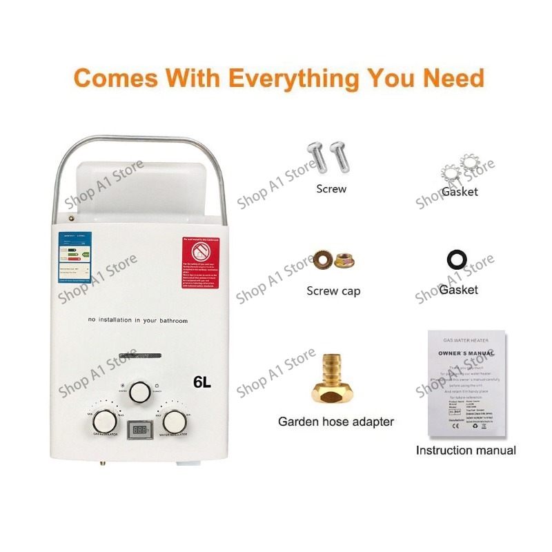 Water Heater 6L Outdoor Campin - Outdoor Camping Hot Water Shower ulasan dan harga