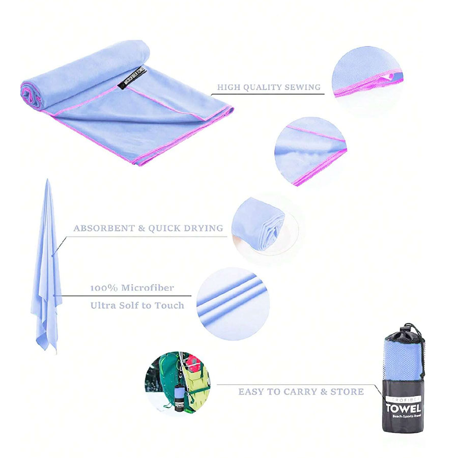 Quick-drying Sports Towel Swim - Camp Towel Microfiber ulasan dan harga