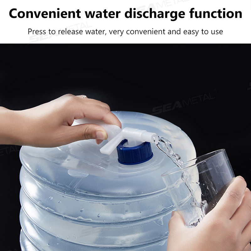 SEAMETAL 5L-15L Car Collapsibl - Outdoor Camping Water Tank ulasan dan harga