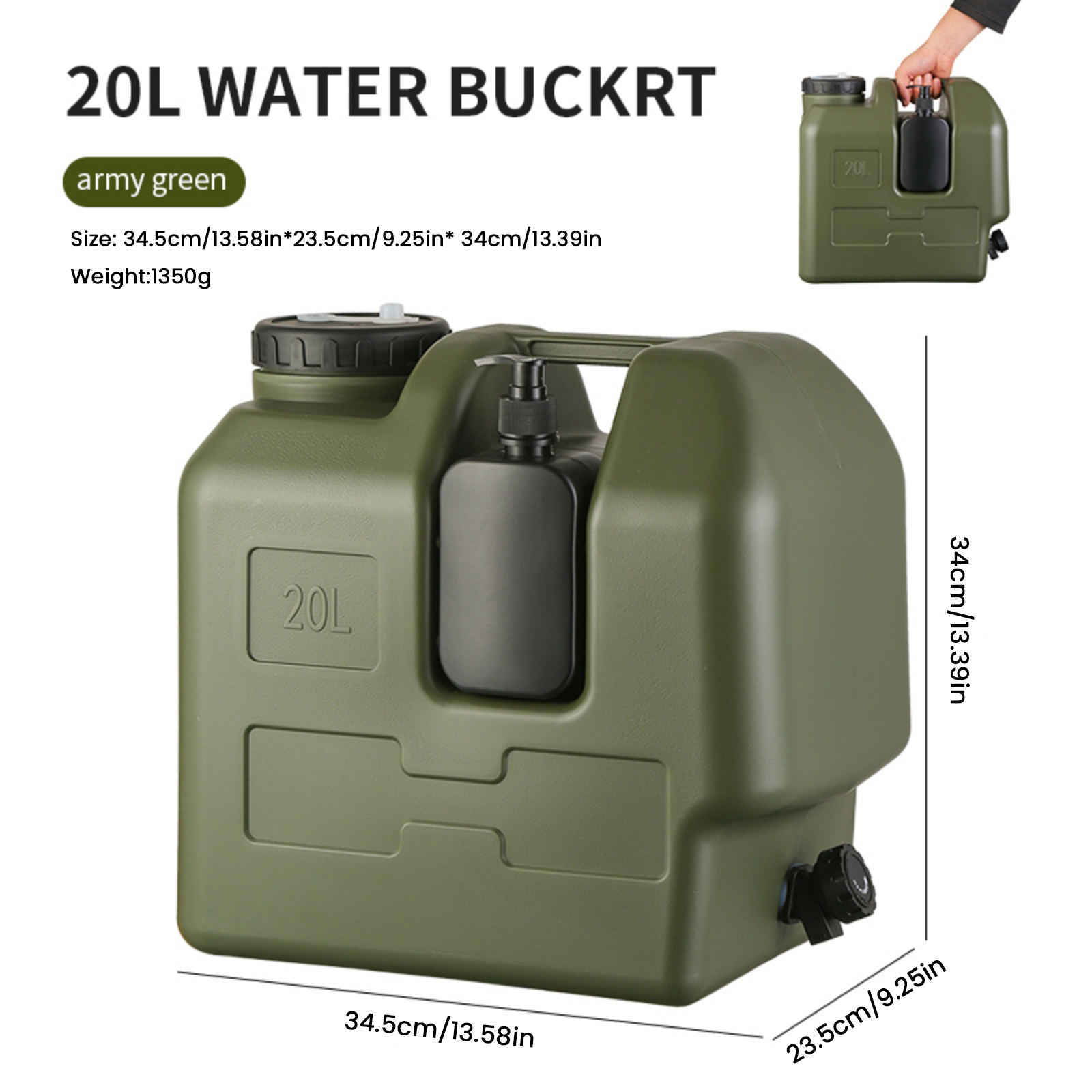 15/20L Portable Camping Water  - Outdoor Camping Water Tank ulasan dan harga