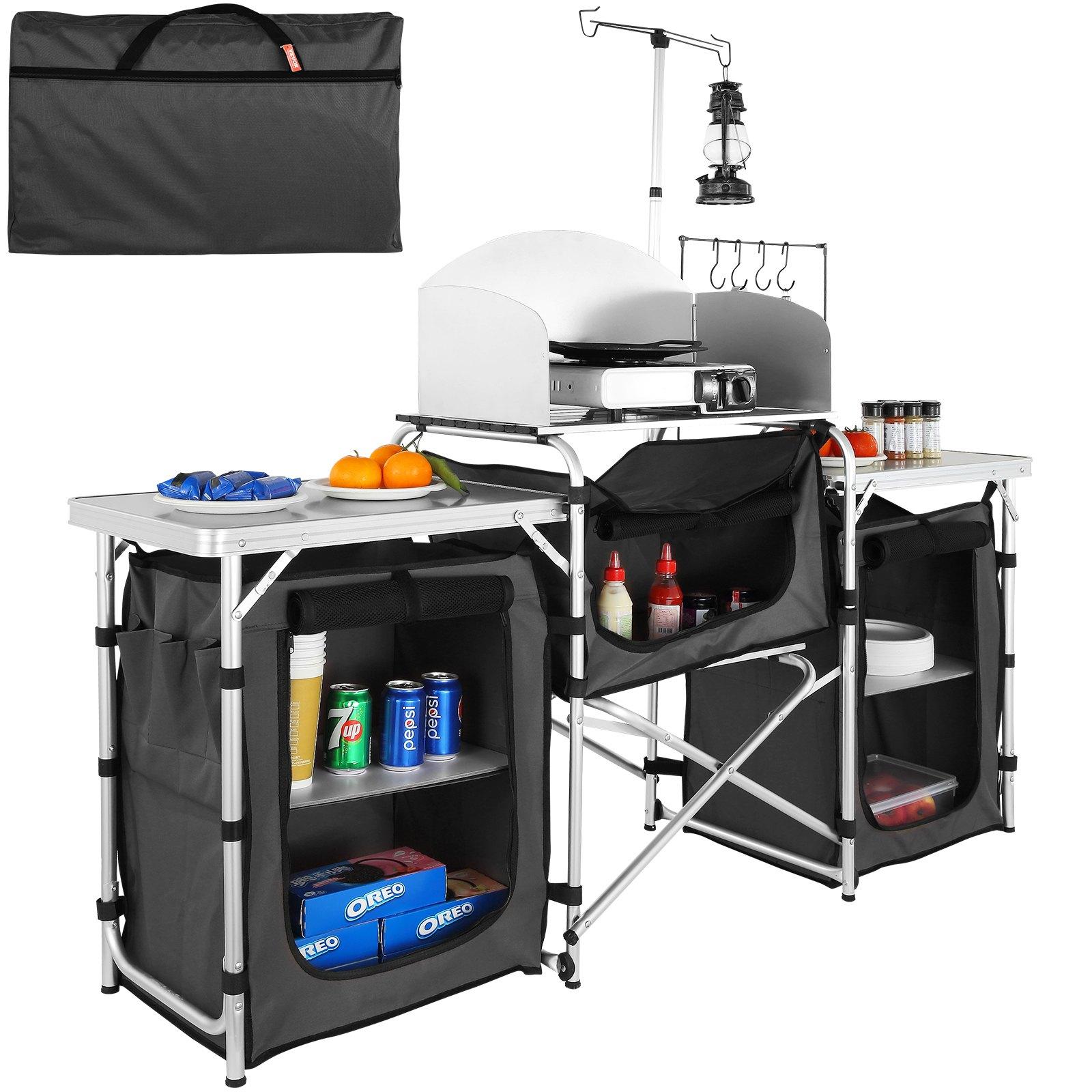 【Father's Day Gifts】VEVOR Fold - Outdoor Camping Kitchen Setup ulasan dan harga