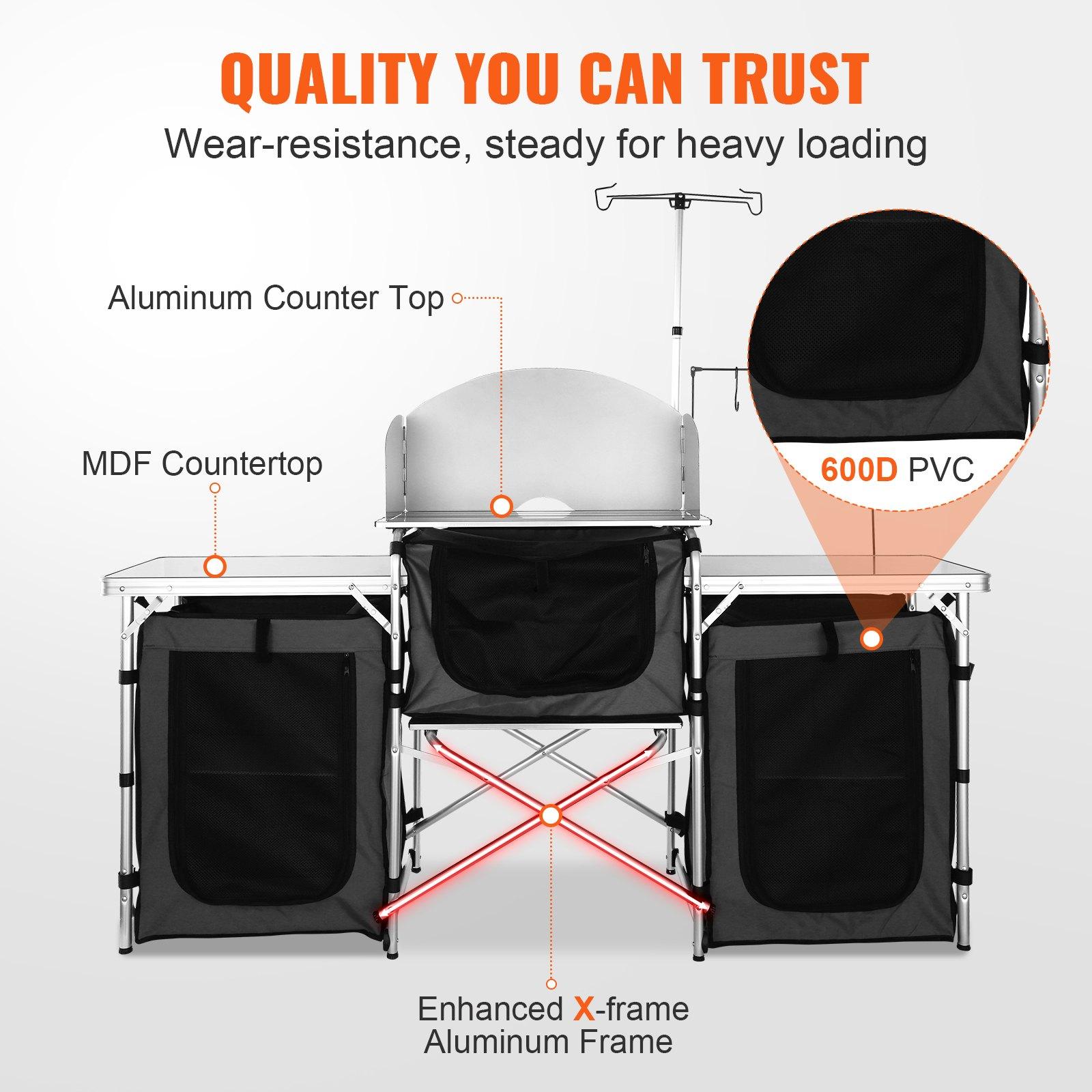 【Father's Day Gifts】VEVOR Fold - Outdoor Camping Kitchen Setup ulasan dan harga