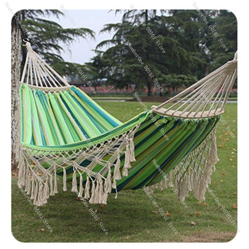 Canvas Double Hammock with Tas - Outdoor Camping Hammock Chair ulasan dan harga