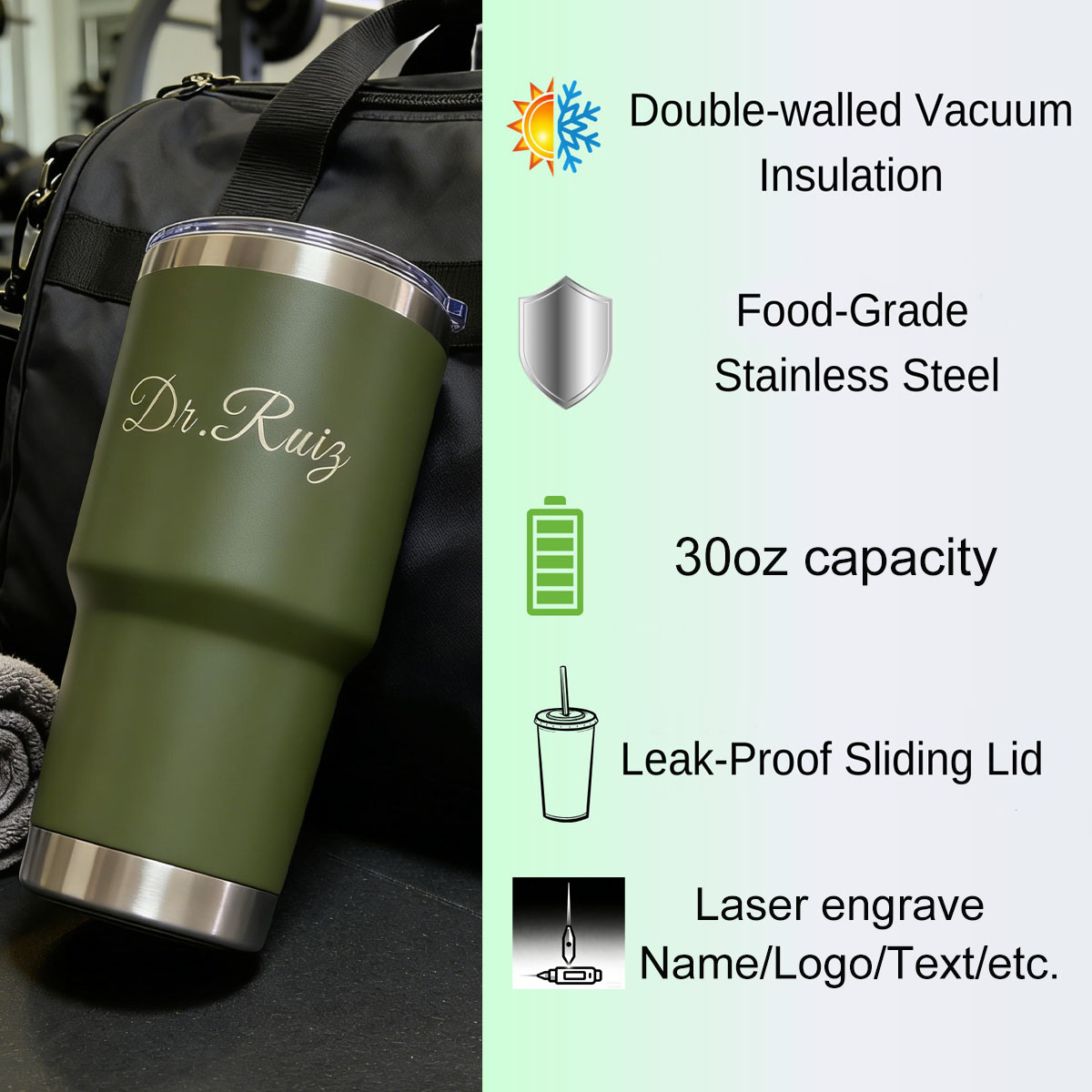 Custom Personalized 30 oz Vacu - Outdoor Camping Water Tank ulasan dan harga