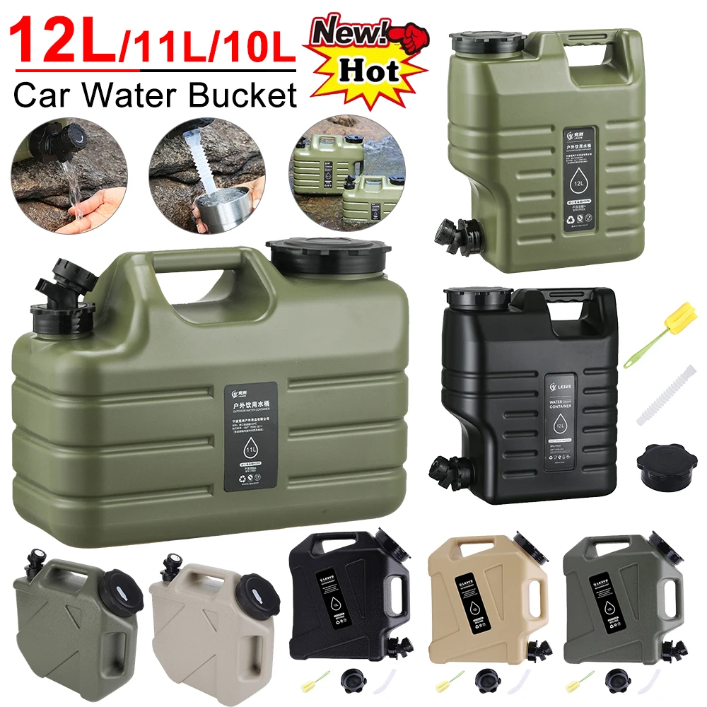 10/11/12L Car Water Bucket Lar - Outdoor Camping Water Tank ulasan dan harga