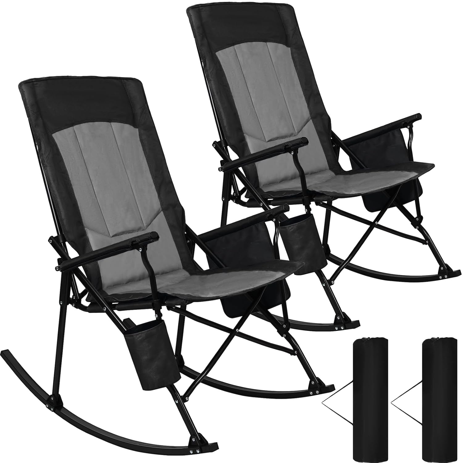 High Back Portable Rocking Cha - Outdoor Camping Rocker ulasan dan harga