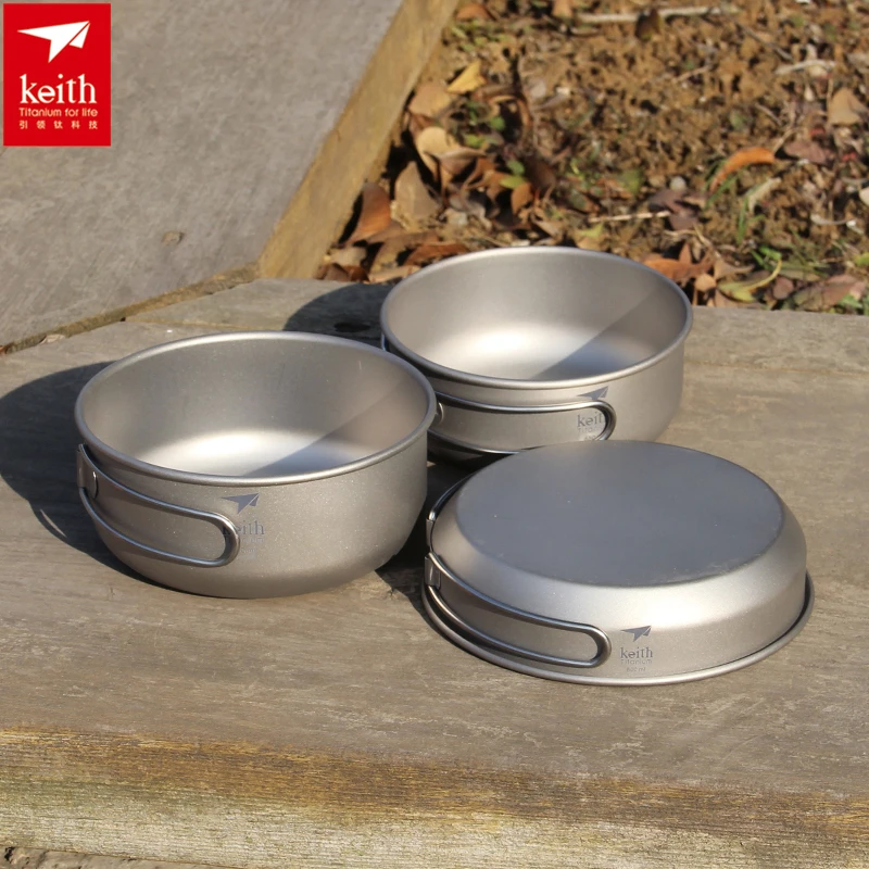 Keith 3PCS Titanium Cookware P - Outdoor Camping Essentials ulasan dan harga