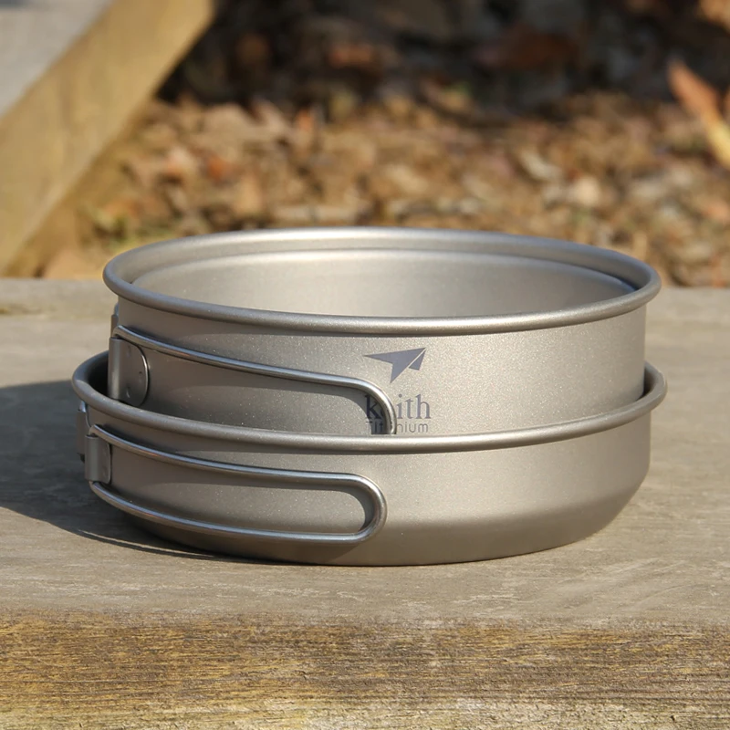 Keith 3PCS Titanium Cookware P - Outdoor Camping Essentials ulasan dan harga