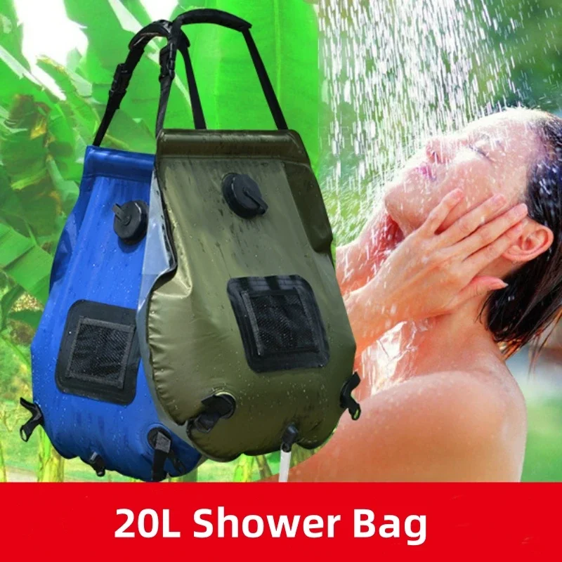 Solar Shower Bag 20L Outdoor S - Outdoor Camping Hot Water Shower ulasan dan harga