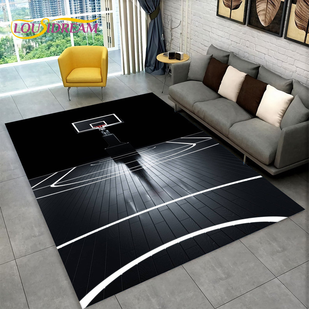 3D Basketball Cour Cartoon Are - Outdoor Camping Mats Large ulasan dan harga