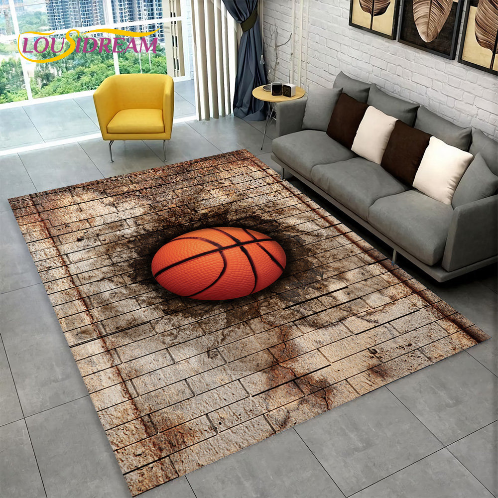 3D Basketball Cour Cartoon Are - Outdoor Camping Mats Large ulasan dan harga