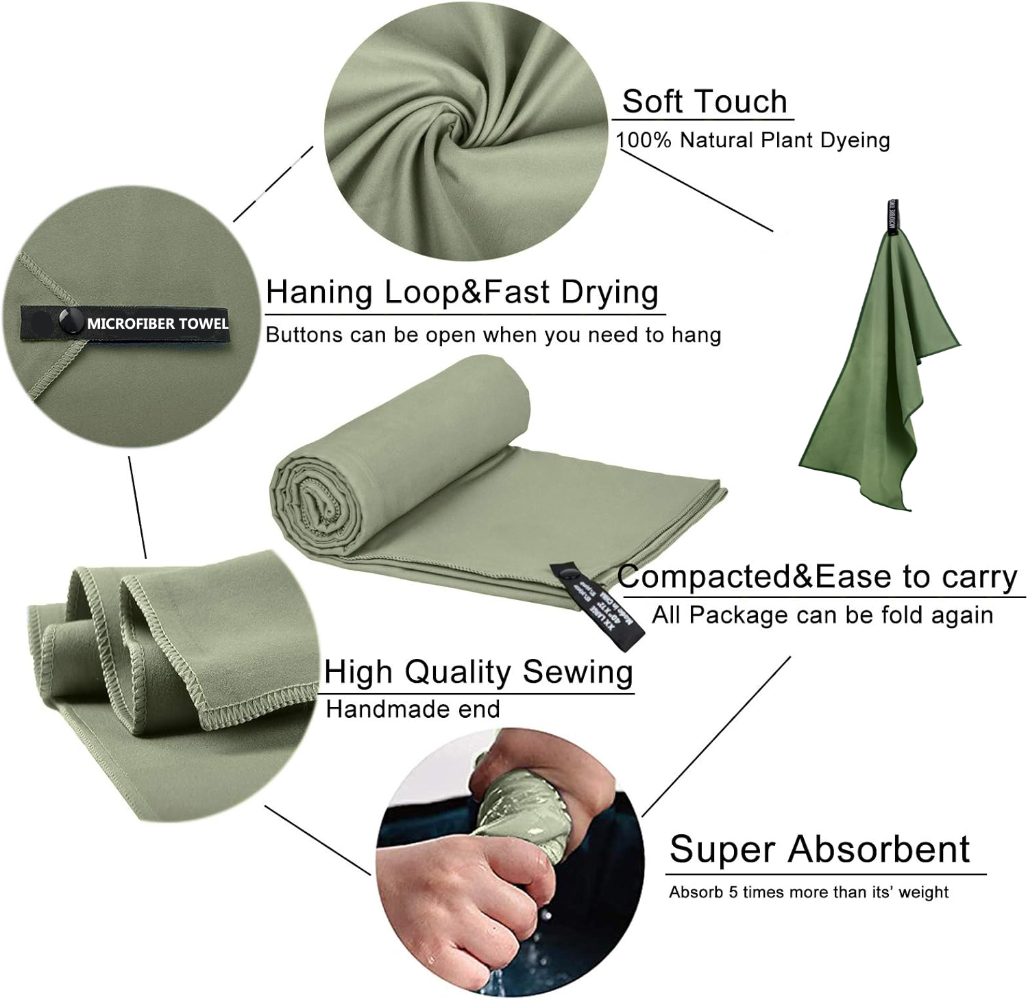 Quick-Drying Microfiber Campin - Camp Towel Microfiber ulasan dan harga