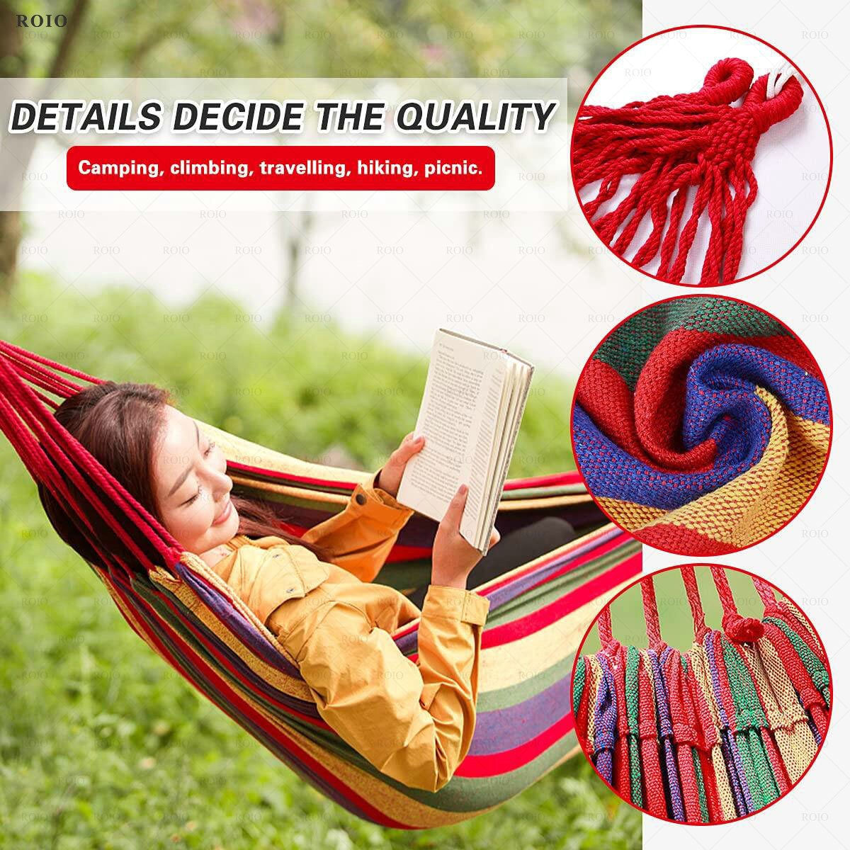 Camping Hammock Thickened Dura - Outdoor Camping Hammock Chair ulasan dan harga