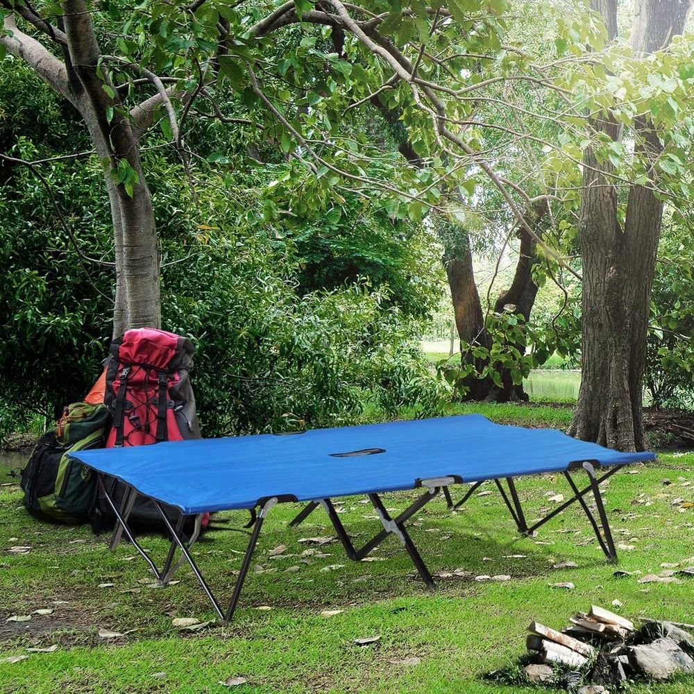 2 Person Folding Camping Cot F - Outdoor Camping Sleeping Bag ulasan dan harga