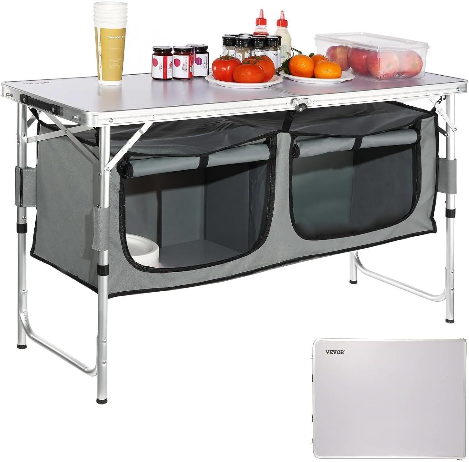 Camping Kitchen Station, 3 Adj - Outdoor Camping Kitchen Setup ulasan dan harga