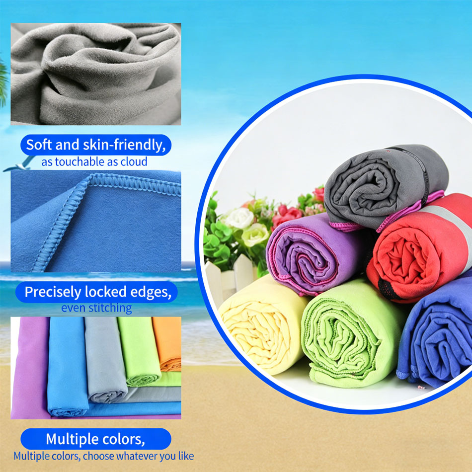1PC Microfiber Beach Towel Qui - Camp Towel Microfiber ulasan dan harga