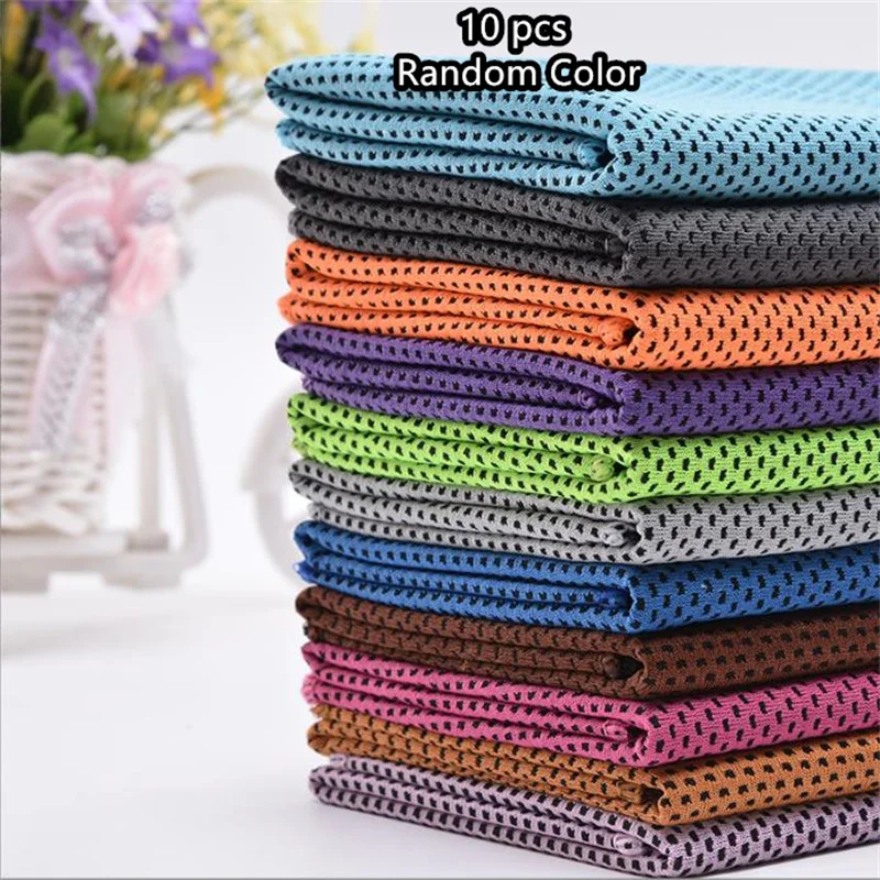 1-10pcs Cooling Towel Instant  - Camp Towel Microfiber ulasan dan harga
