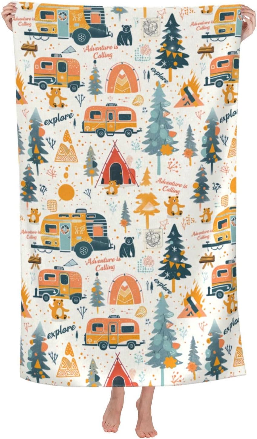 Camping Adventure Beach Towel  - Camp Towel Microfiber ulasan dan harga