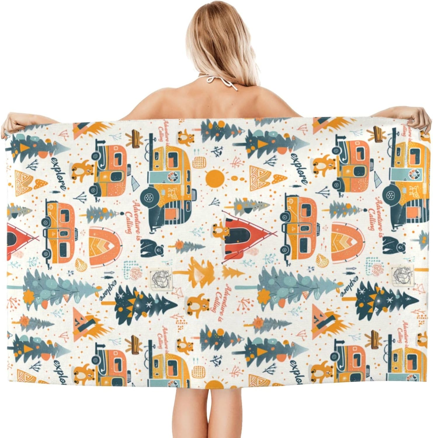 Camping Adventure Beach Towel  - Camp Towel Microfiber ulasan dan harga
