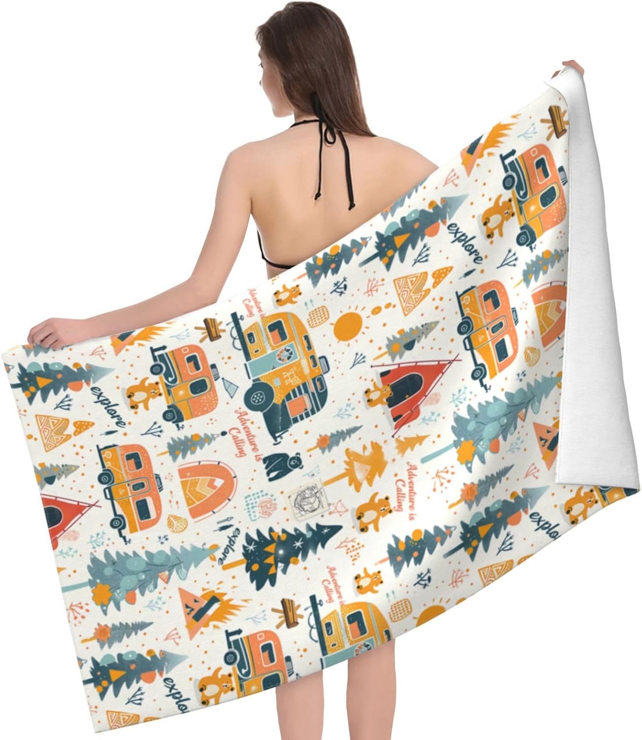 Camping Adventure Beach Towel  - Camp Towel Microfiber ulasan dan harga