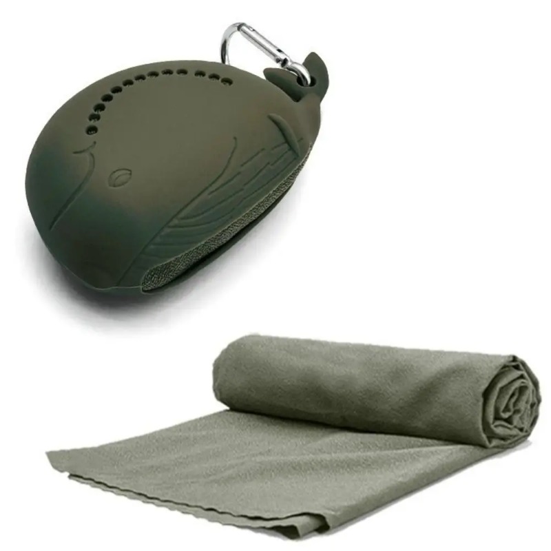 Portable Silicone Case&Lightwe - Camp Towel Microfiber ulasan dan harga