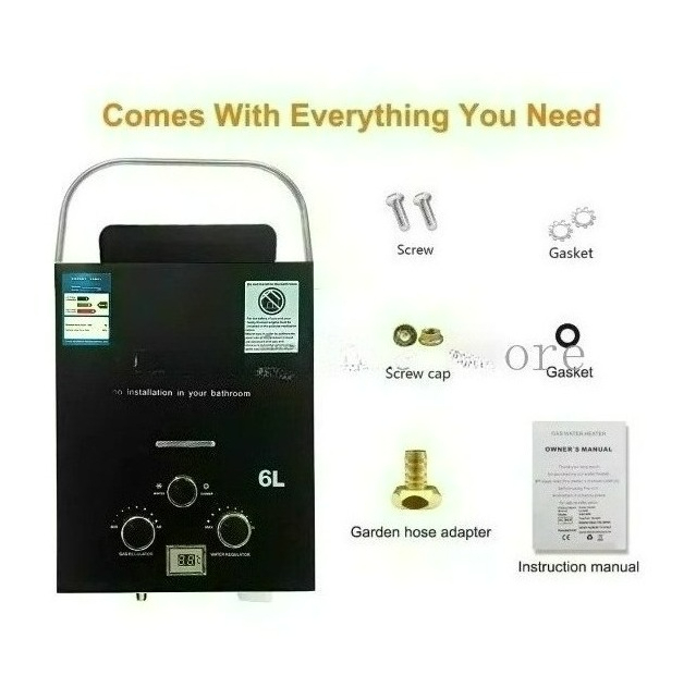Propane LPG  Gas Tankless Wate - Outdoor Camping Hot Water Shower ulasan dan harga