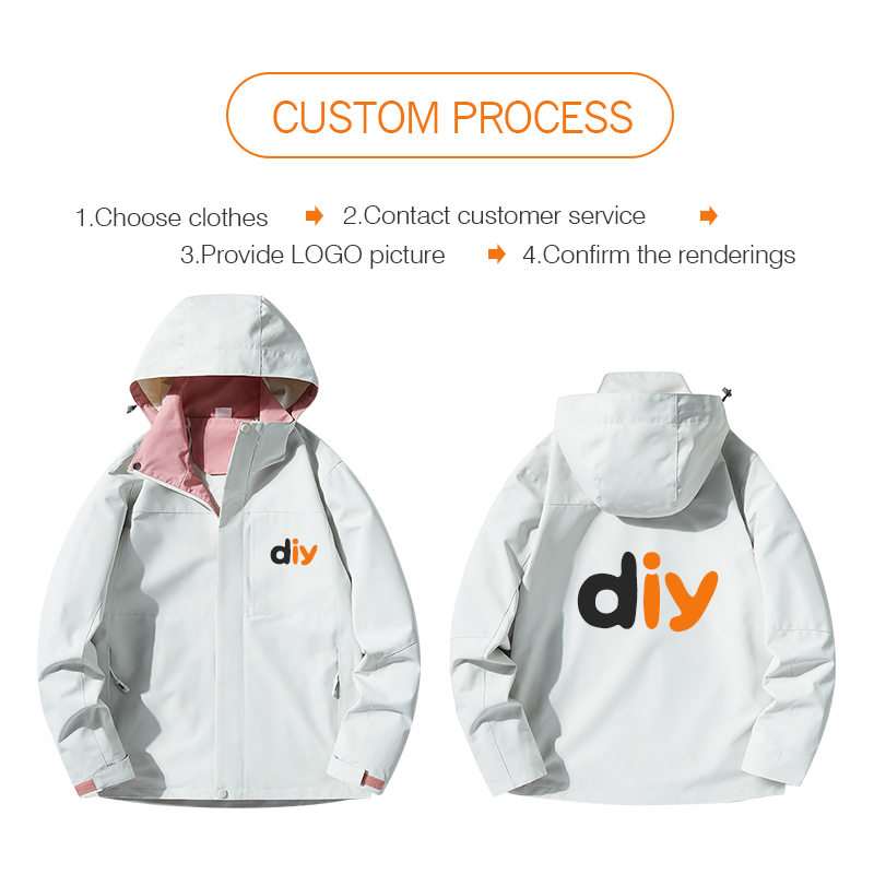 Men's jacket custom logo water - Outdoor Camping Logo ulasan dan harga